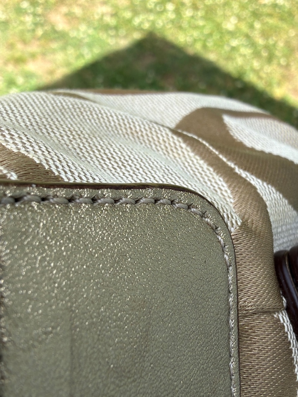 Coach Beige Signature Canvas Hobo Shoulder Bag - Picture 5 of 16